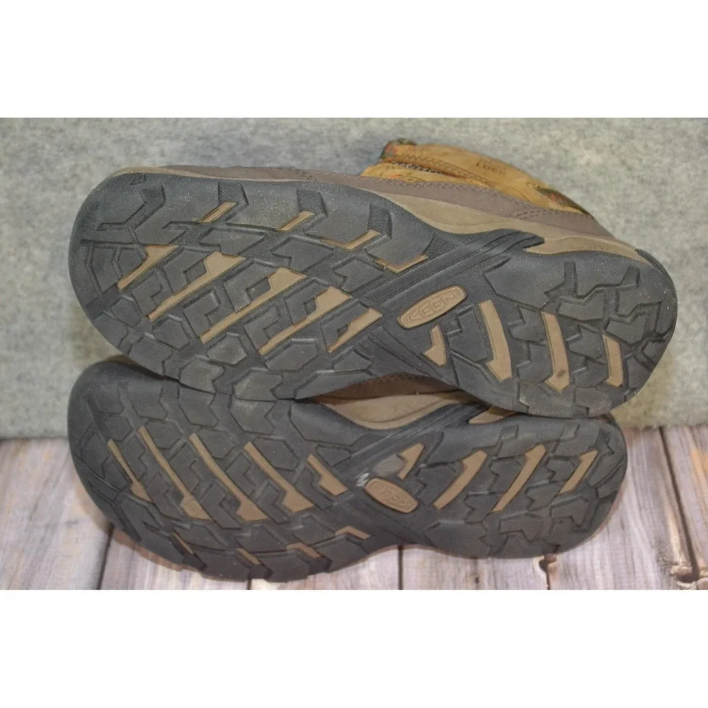 Keen Circadia Shoes Mens 7.5 Brown Leather Low Top‎ Vented Trail Hiking Sneakers - Picture 12 of 16